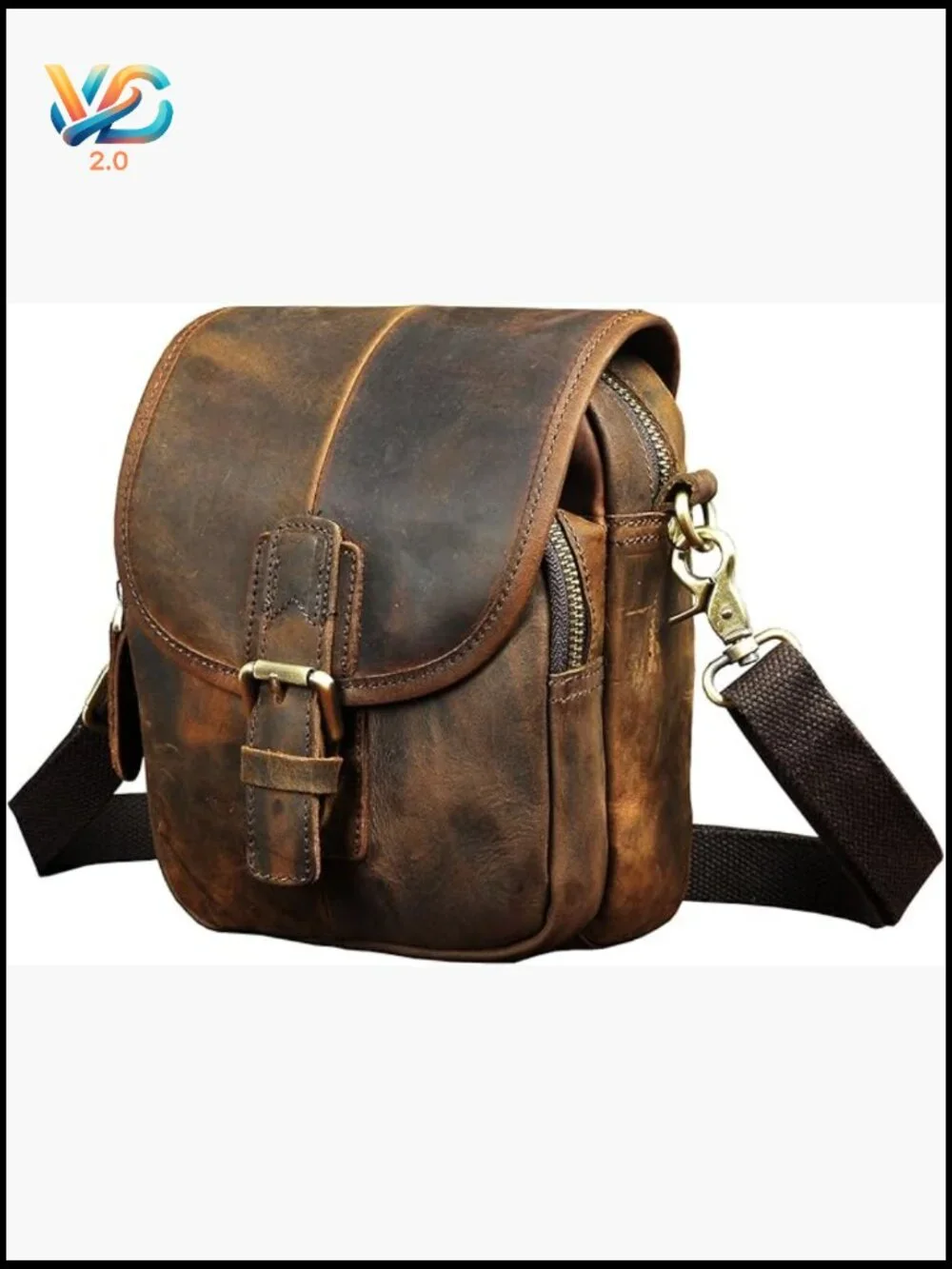 Mini Messenger Crossbody Bag Leather Fashion Organizer Waist Belt Pack